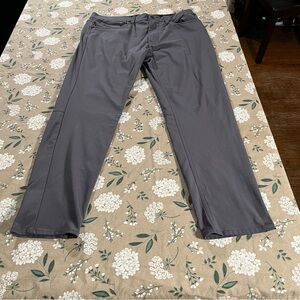 Projek Raw Tech Chino Pants Mens 34x30 Gray Stretch Wicking Golf Performance